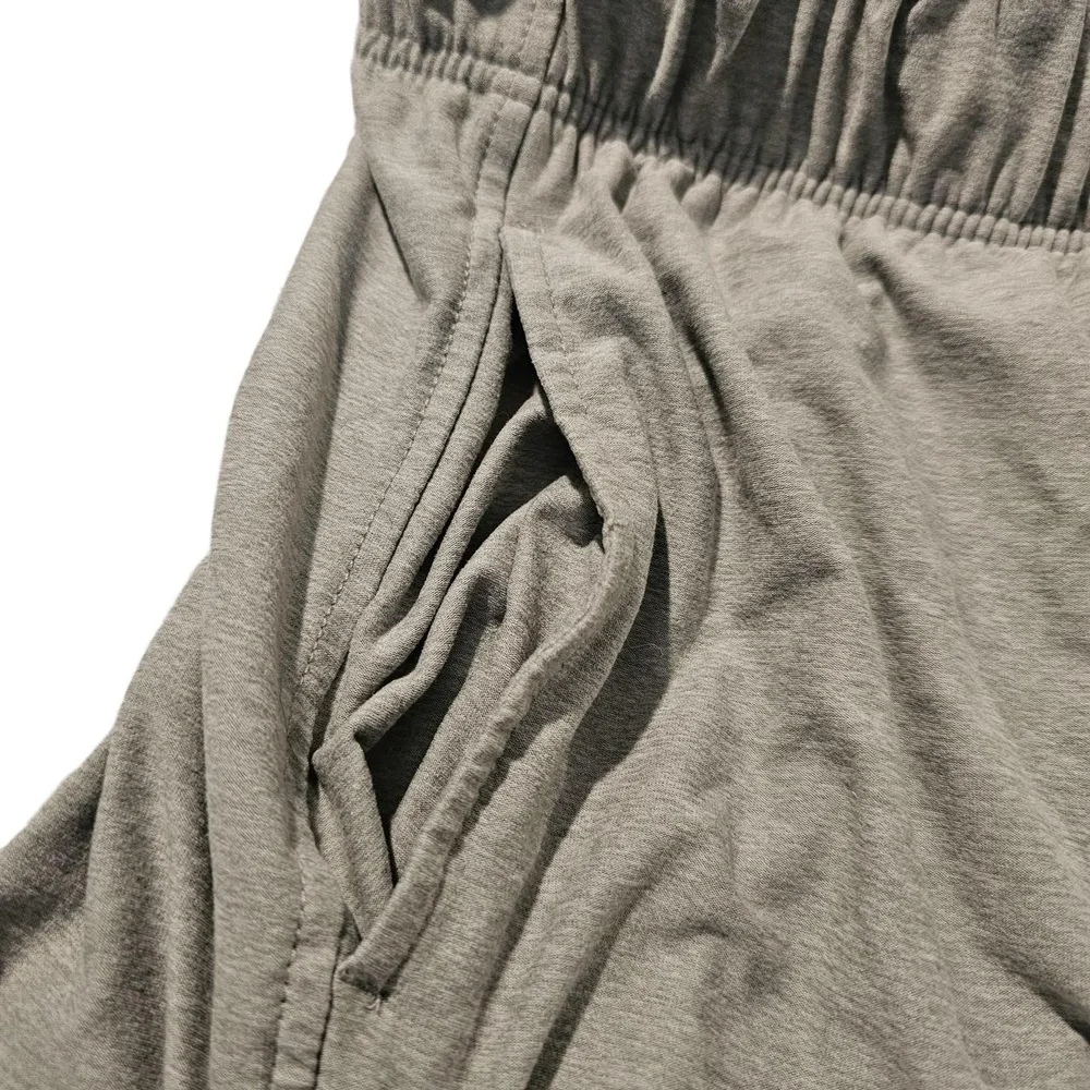 ATHLETIC WORKS Gray‎ Casual Lightweight Knit Drawstring Shorts Womens Size XXL